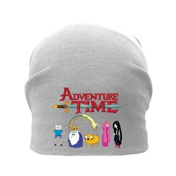 Шапка детская Время Приключений 002 (Adventure Time) серая (ATR gry 002) 50-52 см
