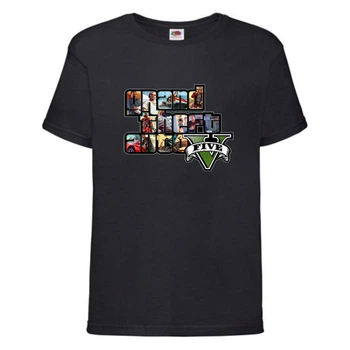 Футболка дитяча GTA 003 (Grand Theft Auto) чорна (GTA blc 003) 116 см