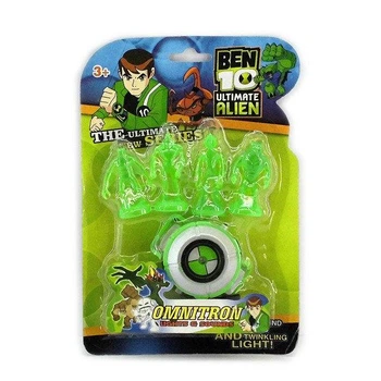 Часы Бен Тен со светом и звуком и светящимися фигурками Ben 10