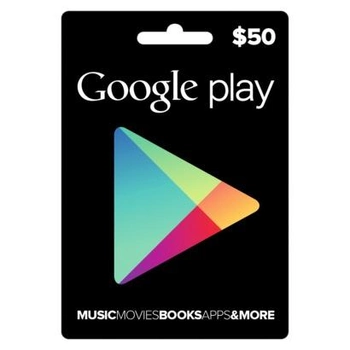 Цифровой код Гугл Плэй / Google Play Gift Card пополнение бумажника (счета) своего аккаунта на сумму 50 usd, US-регион