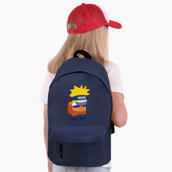 Рюкзак дитячий Амонг Ас Наруто (Among us Naruto) (9263-2424) 17 л Темно-синій