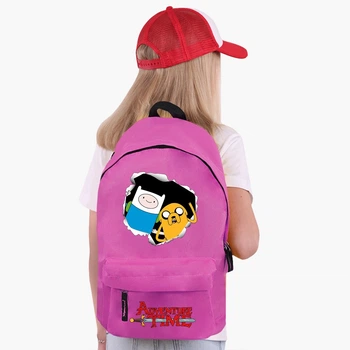 Рюкзак детский Время Приключений Финнн и Джейк пес (Adventure Time Finn & Jake the dog) (9263-1581) 17 л Розовый