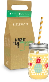 Банка для напоїв Ritzenhoff Make It Take It Kathrin Stockebrand 450 мл (3310005)