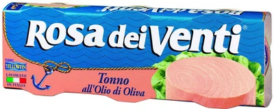 Упаковка тунця Callipo Rosa dei Venti в оливковій олії 80 г х 3 шт (8001561730803)