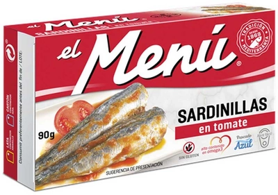 Сардины средиземноморские El Menu в томате 90 г (8410140026211)