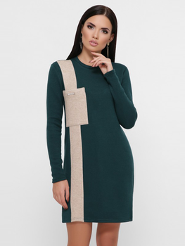 Платье Fashion Up Marcy PL-1774A 48 Темно-зеленое с бежевым (2100000234318)