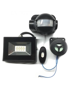 Набір для охорони LED X MAX прожектор 10W + датчик руху + сирена 220V
