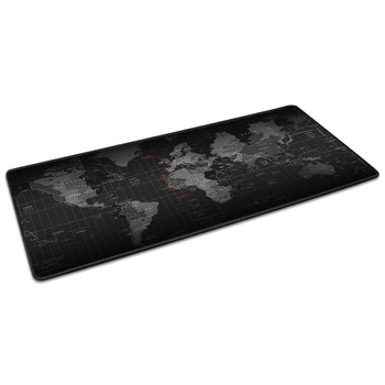 Игровой Коврик под мышку большой 700 х 300 х 3 мм на стол, прошитый с рисунком карта мира (MP-Map-7030-Control)