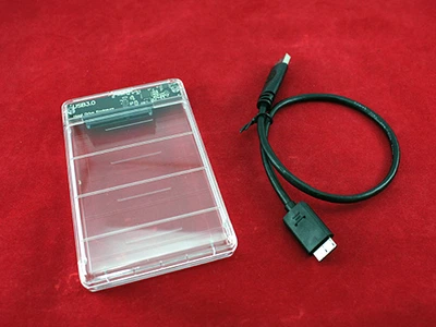 Внешний 2.5 USB 3.0 SATA Карман OEM жесткого диска, прозрачный (115696)