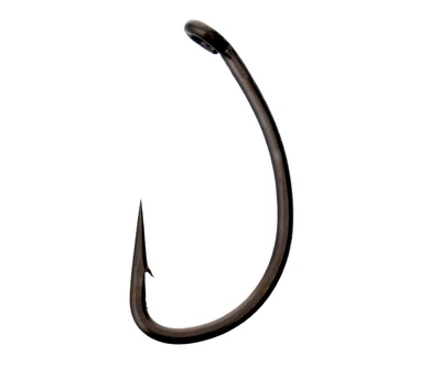 CARP PRO Гачок Короповий CURVED SHANK № 6 Black Teflon