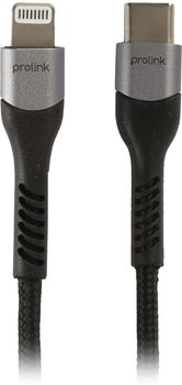 Кабель ProLink USB Type-C для Apple Lightning 1 м Black (PF444A-0100)