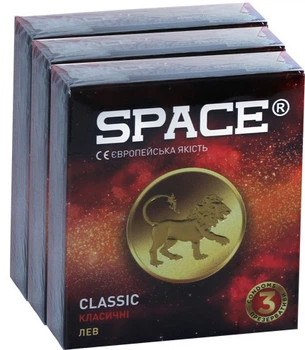 Презервативи Space 3 Classic 9 шт (3 упаковки по 3 шт) (ROZ6400210520)