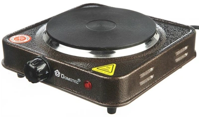 Плита электрическая однокомфорочная дисковая Domotec MS-5821 1000W электроплита