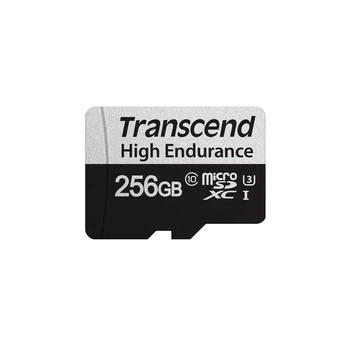 Карта пам'яті Transcend microSDXC 256GB UHS-I U3 C10 (TS256GUSD350V) із SD-адаптером