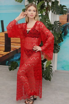Пляжная туника парео Fleur Lingerie ВАЕНГА 54 красный