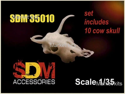 Аксессуары для диорамы. Череп коровы (без челюсти) 1:35 DAN models (DAN-SDM35010)