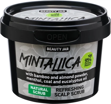 Скраб-шампунь очисний для шкіри голови Beauty Jar Mintallica 100 г (4751030831220)