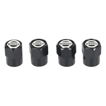 Защитные колпачки на ниппель для Nissan Short Black Ниссан, 4 шт (67048)