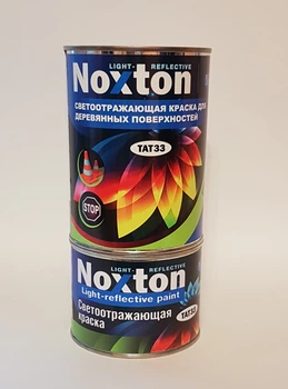 Фарба світловідбивна NOXTON FOR WOOD LIGHT-REFLECTIVE для дерев'яних поверхонь Сіра із сірим відображенням 1 л