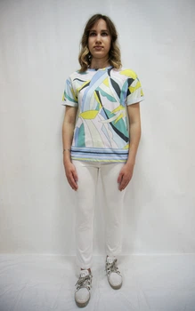 Футболка SILVIAN HEACH BOUJELIL XXS білий+сріблястий 200669