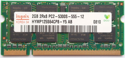 Оперативная память Hynix 2GB DDR2-667 PC2-5300s для ноутбука