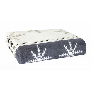 Плед Arya Хлопок Blanket Carmelo 200x220 см Синий с белым и серым