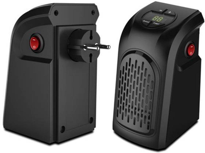 Портативный обогреватель тепловентилятор в розетку Rovus Handy Heater настенный 400 WT