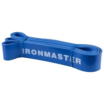 Резинка для подтягивания синяя 208 х 0,45 х 4,4 см Iron Master