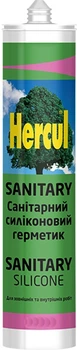 Герметик силіконовий санітарний HERCUL прозорий 280мл