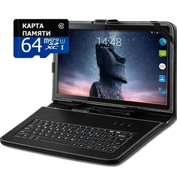 Планшет-телефон Adronix X1001 Matte Black LTE 2/32GB + Чохол-клавіатура + Карта пам'яті 64GB