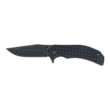 Складной туристический нож Mil-tec G10 STONE WASHED черный (15301202)