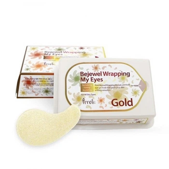 Гидрогелевые патчи для кожи вокруг глаз с золотом Prreti Bejewel Wrapping My Eyes Gold