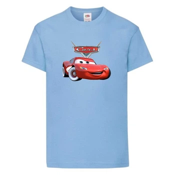 Футболка дитяча ТАЧКИ 009 (CARS) блакитна (CAR lbl 009) 104 см