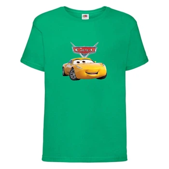 Футболка дитяча ТАЧКИ 004 (CARS) зелена (CAR grn 004) 116 см