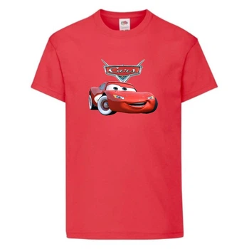 Футболка детская ТАЧКИ 009 (CARS) красная (CAR rd 009) 104 см