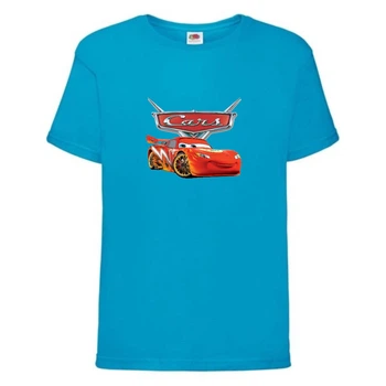 Футболка детская ТАЧКИ 002 (CARS) синяя (CAR blu 002) 104 см