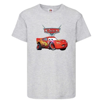 Футболка дитяча ТАЧКИ 008 (CARS) сіра (CAR gry 008) 128 см