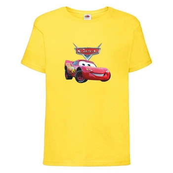 Футболка детская ТАЧКИ 001 (CARS) желтая (CAR yel 001) 104 см