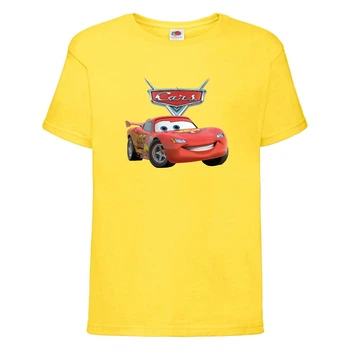 Футболка дитяча ТАЧКИ 0010 (CARS) жовта (CAR yel 0010) 116 см