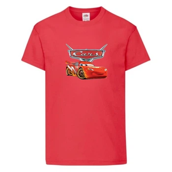 Футболка дитяча ТАЧКИ 002 (CARS) червона (CAR rd 002) 128 см
