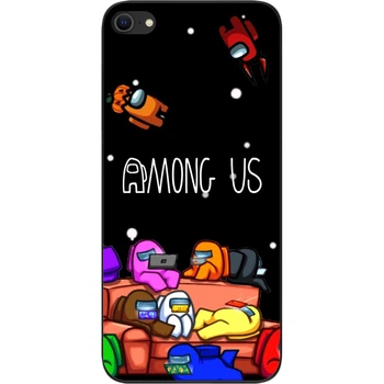 Силиконовый чехол SMTT для iPhone SE 2020 с картинкой Among us Играем