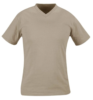 Футболка военная Propper T-Shirt V-Neck F5347, Desert Sand Small, Тан (Tan)