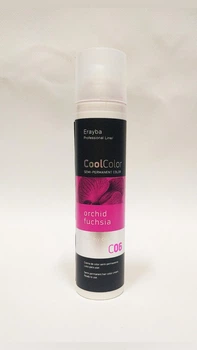 Полуперманентная крем - фарба для волосся ERAYBA COOL COLOR С06 Орхідея кольору фуксії 100 мл