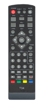 Пульт для Т2 тюнера WORLD VISION T2 T34 [DVB-T2] - 1909