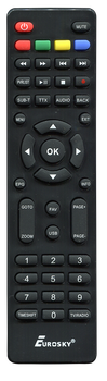 Пульт для Т2 тюнера EUROSKY T2 ES-18 [DVB-T2] - 2341