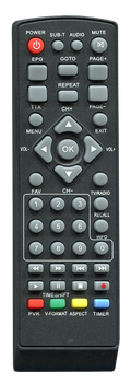 Пульт для Т2 тюнера TIGER T2 IPTV / T2 BOX IPTV / ALPHABOX T2 [DVB-T2] - 2261