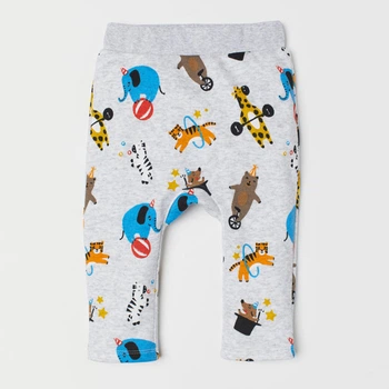 Дитячі штани для хлопчика H&M HOM92001 86 см Сірі комбіновані (hm_2000000322322)