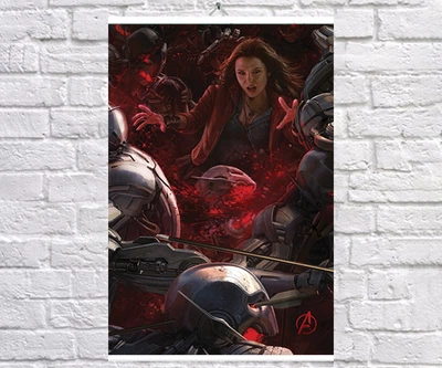 Постер BEGEMOT Мстители Супергерои MARVEL Алая ведьма Ванда Максимофф Scarlet Witch 61x90 см (1124071-1)