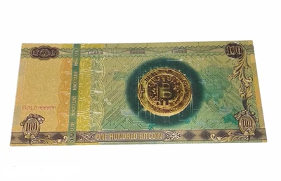 Банкнота сувенірна 100 Біткоїнів Bitcoin