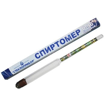 Спиртометр (ареометр) бытовой Стеклоприбор 0-96% 300463